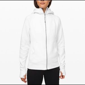 Lululemon White Scuba Hoodie